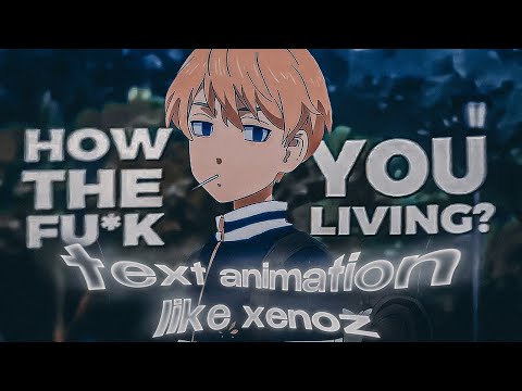 TEXT ANIMATION LIKE XENOZ - After Effect AMV Tutorial!