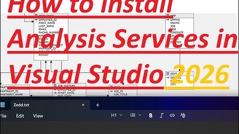 How to install Analysis Services in Visual Studio 2026