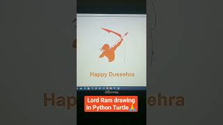Lord SRI RAM drawing in python turtle | Happy Dussehra using Python | Learnonpy | screenshot 4