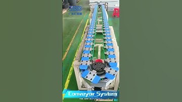 Customized curved guide rail conveyor, circular guide rail circulating rotary conveyor system