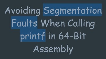 Avoiding Segmentation Faults When Calling printf in 64-Bit Assembly