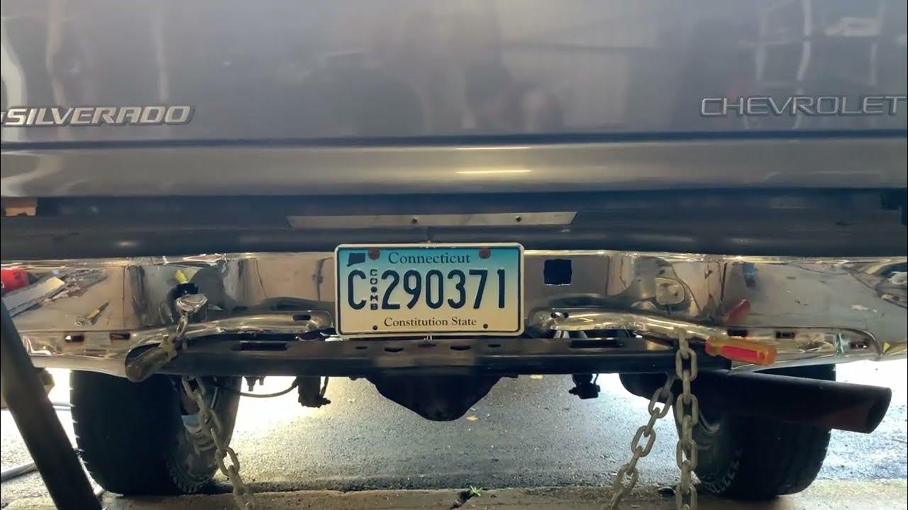 straighten pickup rear bumper YouTube