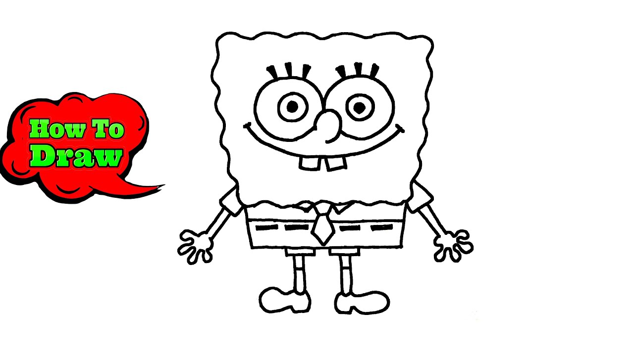 How To Draw Spongebob Squarepants | Spongebob Drawing | Easy Step-by ...