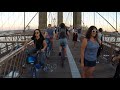Using the Loud Bike Car Horn while cycling across a crowded Brooklyn Bridge [Full raw version]