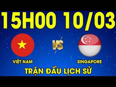 🔴Việt Nam - Singapore | Đối Thủ Bất Lực Trước Sự Vượt Trội Về Trình Độ Của Nền Bóng Đá Mạnh Nhất ĐNÁ