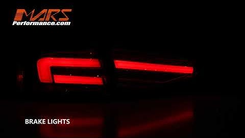 Mars Performance 3D LED Stripe Tail Lights with Sequential Indicators for AUDI A4 S4 B8 Sedan 12-15