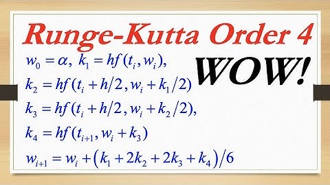 Introduction the the Runge-Kutta Order Four Method by Example (with Mathematica Code) in 15 Minutes!