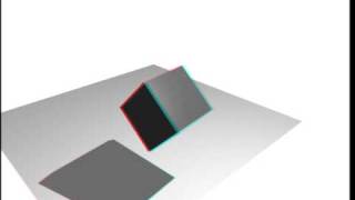 3D Anaglyph Hovering and Rotating Cube screenshot 4