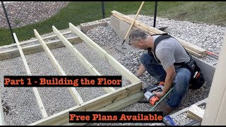 How to build a 10x16 shed Part 1  How to build a shed floor