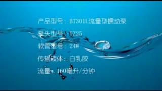 LEADFLUID WT300S and BT301L Peristaltic pump dosing  White latex  operation video