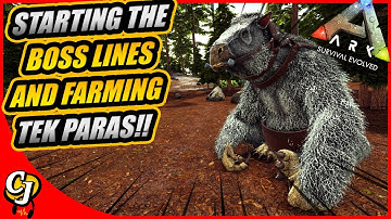 Setting Up A TEK PARASAUR Farm And Taming A Max LVL MEGATHERIUM!! || Ark Story Unmodded Ep 6!