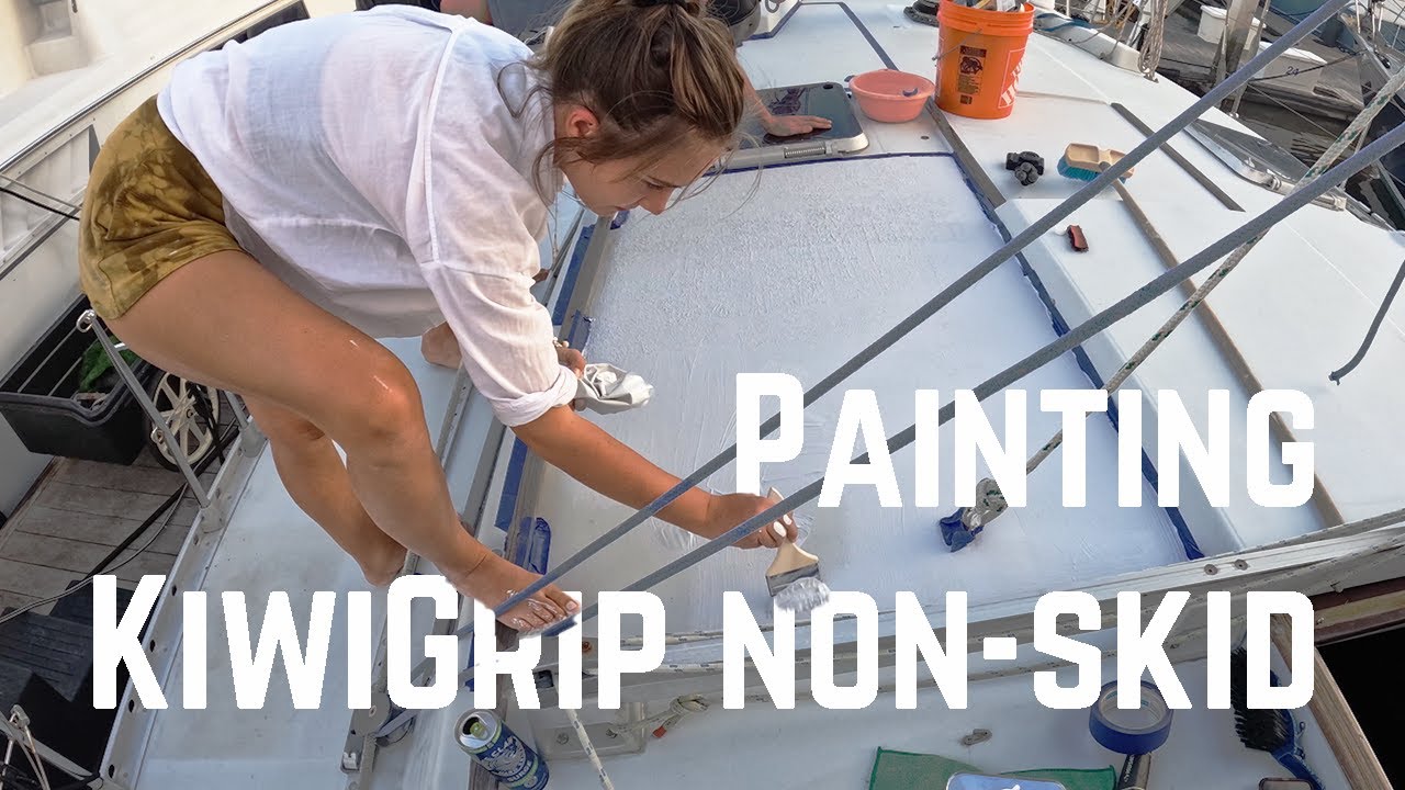 Deck Maintenance (Adding KiwiGrip and Shine!) | Sailing 30