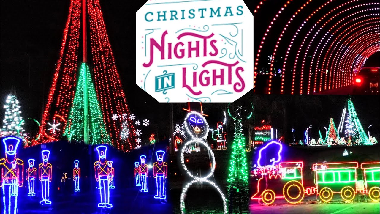 Christmas Nights in Lights at Dezerland Park in Orlando, Florida