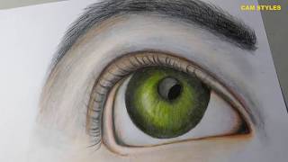 Eye Drawing | How to draw a realistic eye with pencil