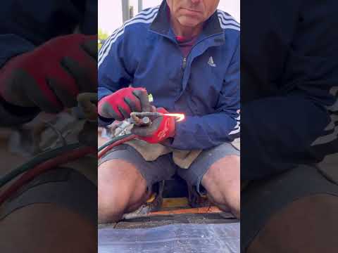 Forming&welding lead gully outlets #lead #craft #how #howto #shorts #building #build #tips #property