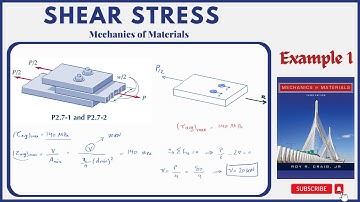 Shear Stress Example 1 - Mechanics of Materials