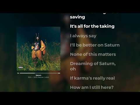 SZA - Saturn (Lyrics)