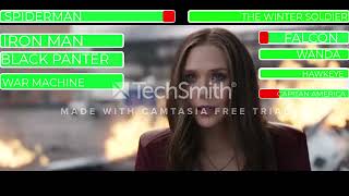 Spiderman Vs Winter Soldier And Falcon With Healthbars