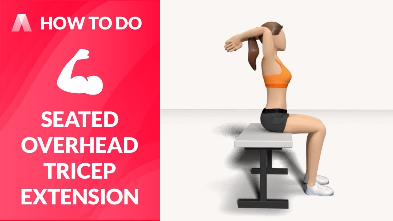 How to Do：SEATED OVERHEAD TRICEP EXTENSION YouTube