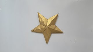 3BOYUTLU  YILDIZ yapımı #origami #diy #star
