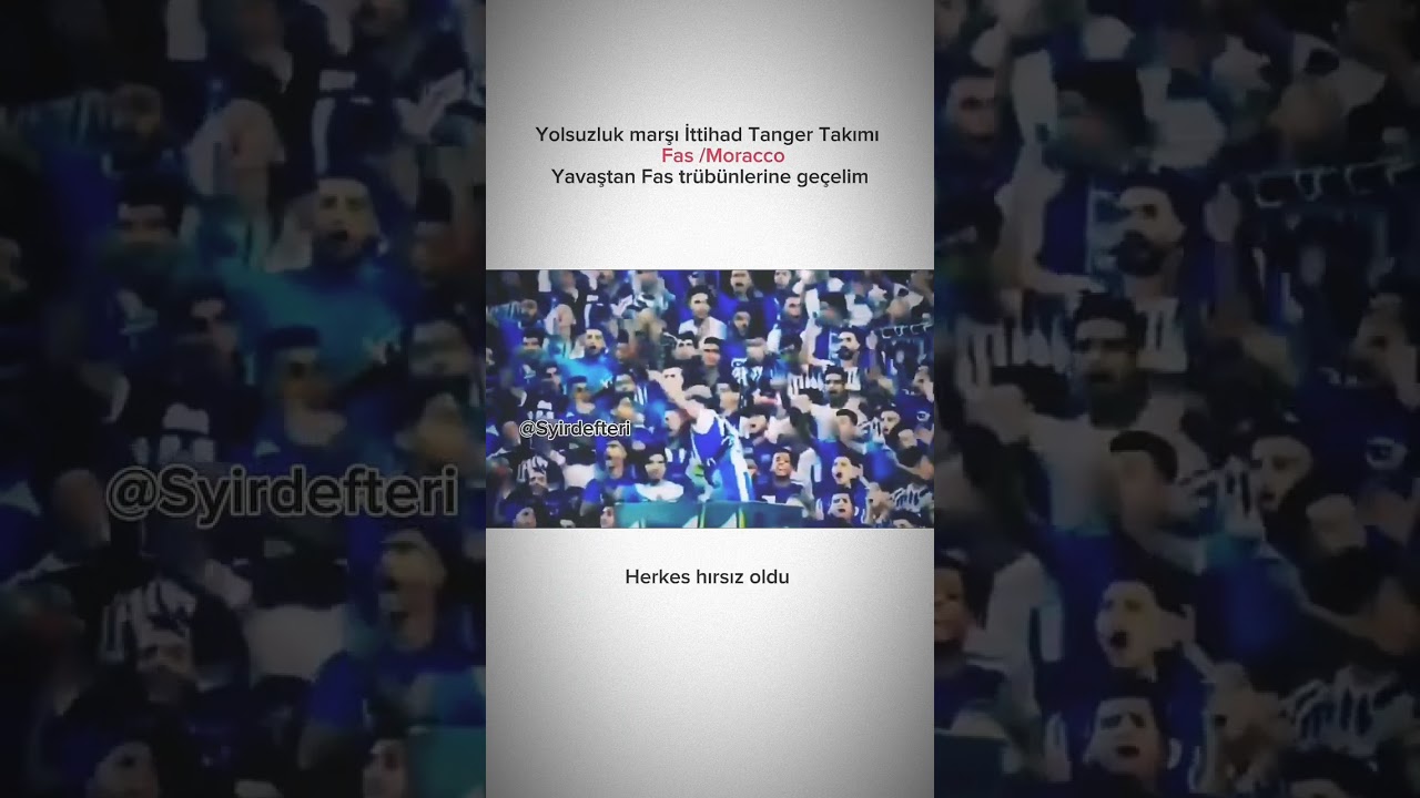 yolsuzluk marşı ittihad tanger takımıntaraftarları. 