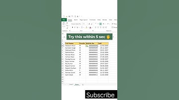 excel tips and tricks #excel #best #video #shorts #youtube #exceltips #exceltutorial