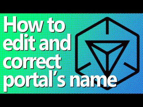 How to edit and correct portal's name in Ingress