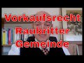 § 24 BauGB das Vorkaufsrecht für die &quot;Raubritter&quot; Gemeinde?