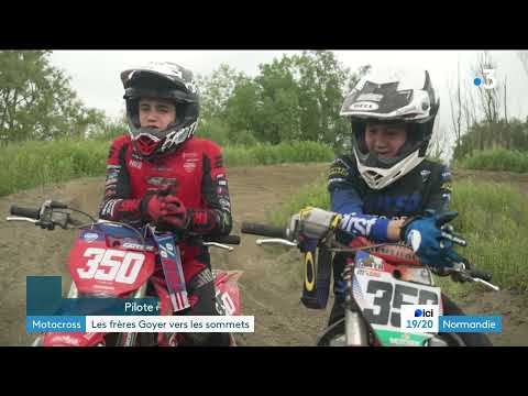 Sleny et Eydan Goyer, espoirs du motocross français