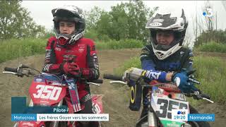 Sleny et Eydan Goyer, espoirs du motocross français