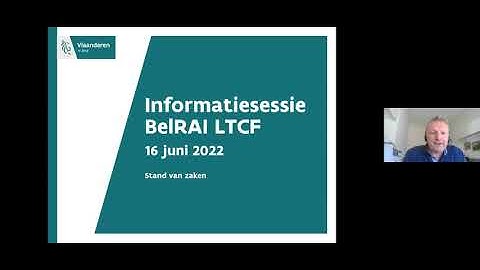 Webinar stand van zaken BelRAI - 16 juni 2022