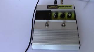 1974 Systech Phase Shifter Vintage Analog Phaser Effects Pedal Made in USA