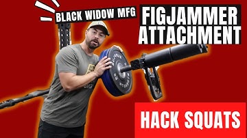 Hack Squat op een Power Rack | Figjammer Landmine Attachment | Black Widow Trainingsuitrusting