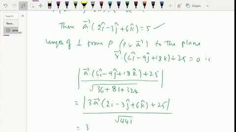 Vectors : - ( Length and foot of perpendicular from the point to the plane Solving problems ) - 121.