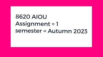 8620 assignment no 1 solved autumn 2023 | bed assignment autumn 2023 | #8620 #aiousolveassignments