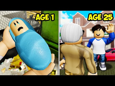 He Adopted A Lost Baby... He Changed His Life! A Roblox Movie (Story)