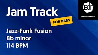 Jazz-Funk Fusion Jam Track in Bb minor (for bass) - BJT #15 chords
