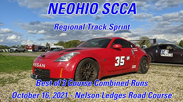 TT 350Z @ NEOHIO SCCA Nelson Ledges Track Sprint - #35 U1 Combined Runs - 10/16/21