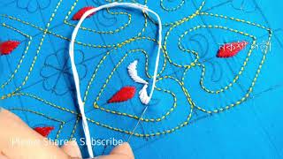 Nakshi Kantha Embroidery and design drowing tutorial, নকশী কাঁথা সেলাই, নকশী পল্লী