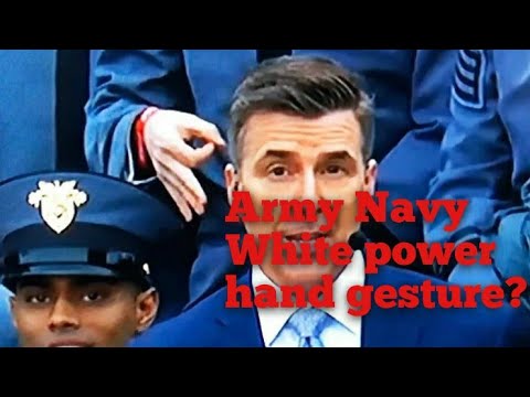Download Army Navy White Power Hand gesture?