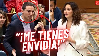 Ayuso enmudece al ‘envidioso’ lacayo de Sánchez por su tirria a la presidenta: “¡Sanchismo puro!”