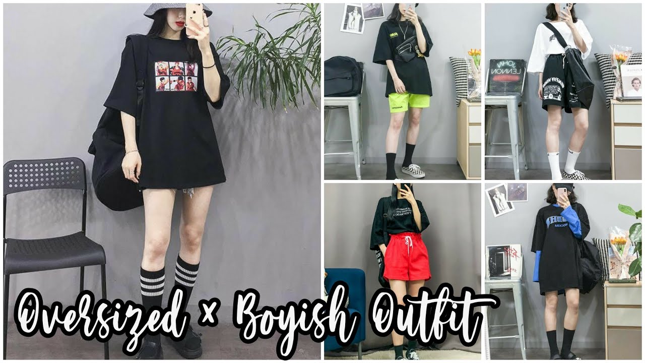 Oversized T shirts × Boyish Outfits | Coco Stuffs - YouTube