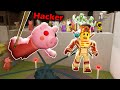 ROBLOX A FLYING HACKER PIGGY OOFED ME WHILE GLITCHING!!