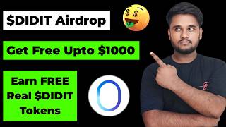 Didit: Free Airdrop Complete Guide || Earn Free Real $DIDIT Tokens 🎁🎉