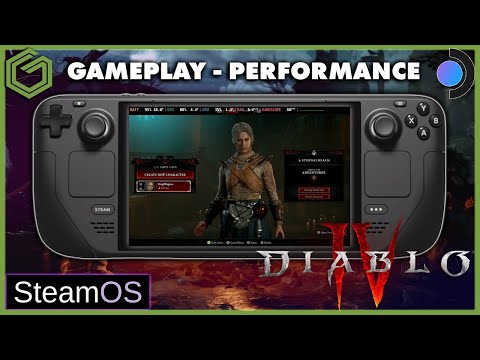 Steam Deck - Diablo 4 Early Access - Steam OS - Gameplay & Performance