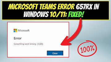 Fix Microsoft Teams Error 657rx in Windows 10/11