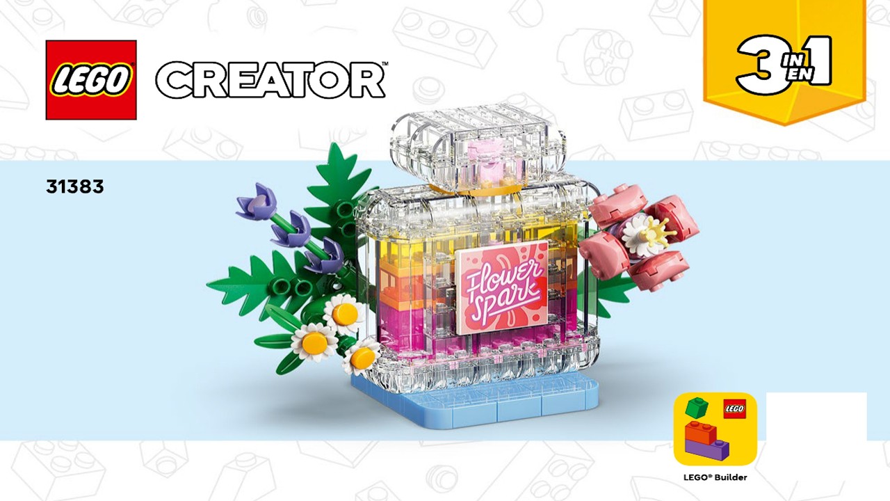 LEGO Creator 31383 Floral Perfume Bottle building instructions
