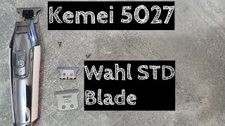 Kemei 5027 | Wahl STD Blade Swap | Zero Gap #kemei #wahl