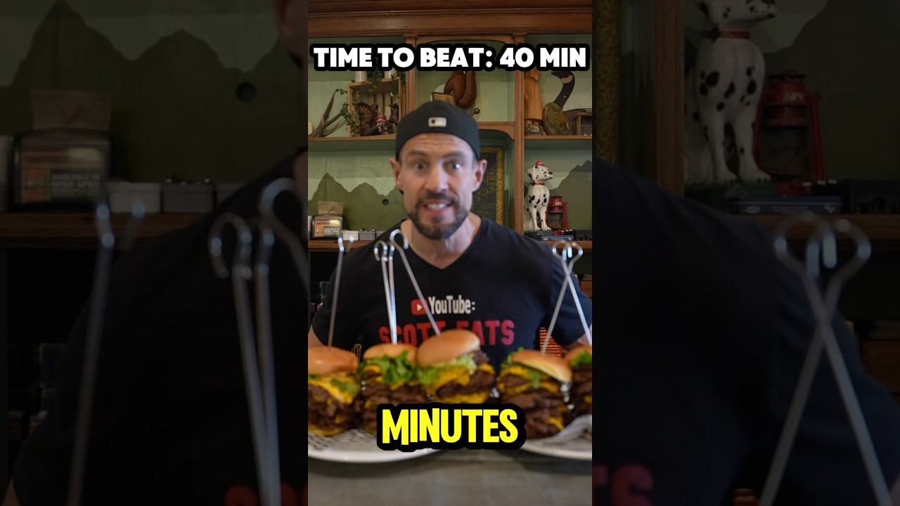 Tackling the BNA Burger 10-patty challenge - TIMES 5! Can I finish them all? ​⁠