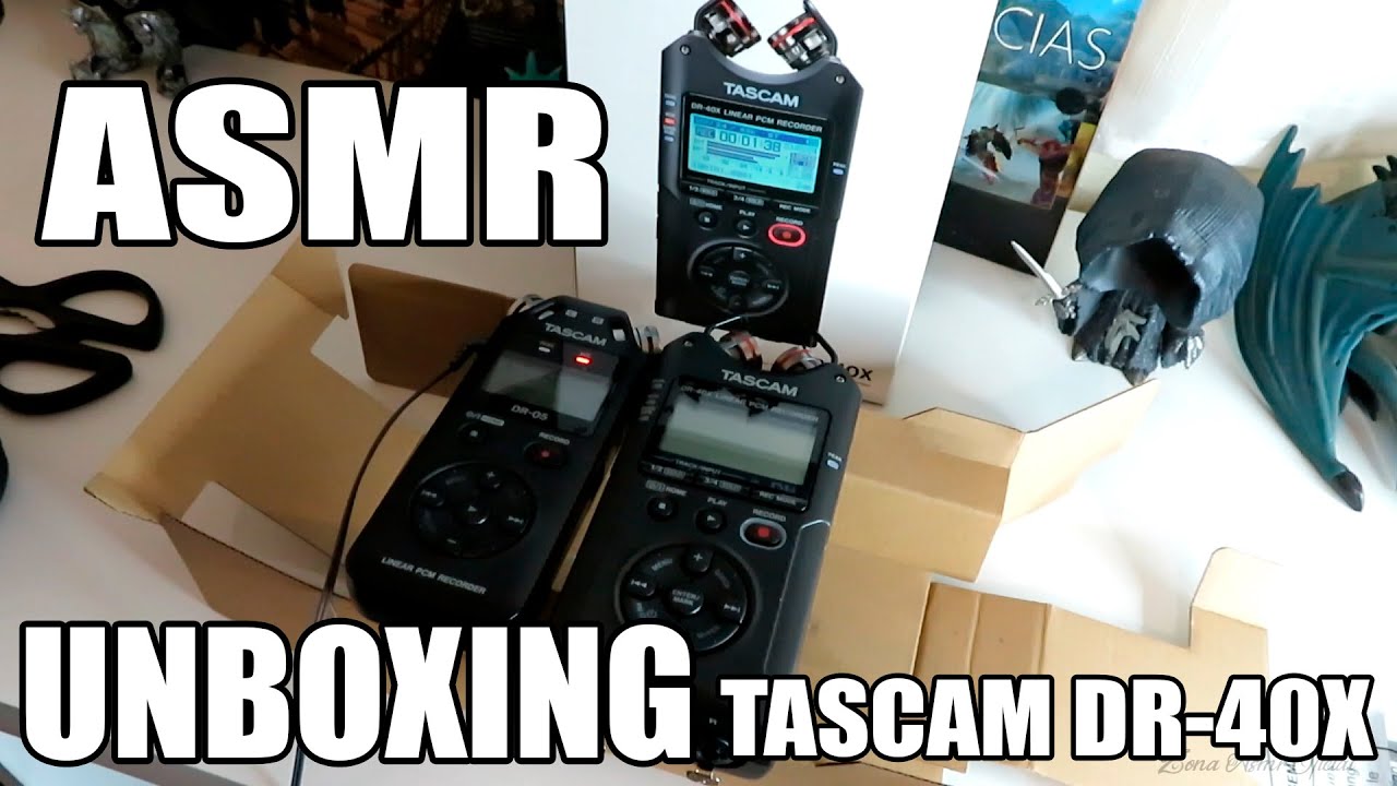 ASMR | ¡Mi nueva grabadora para el canal! Tascam DR-40X [Unboxing]